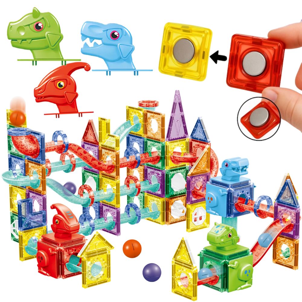 WOOPIE Magnetic Construction Blocks 3D Educational Set Ball Track 170pcs. 