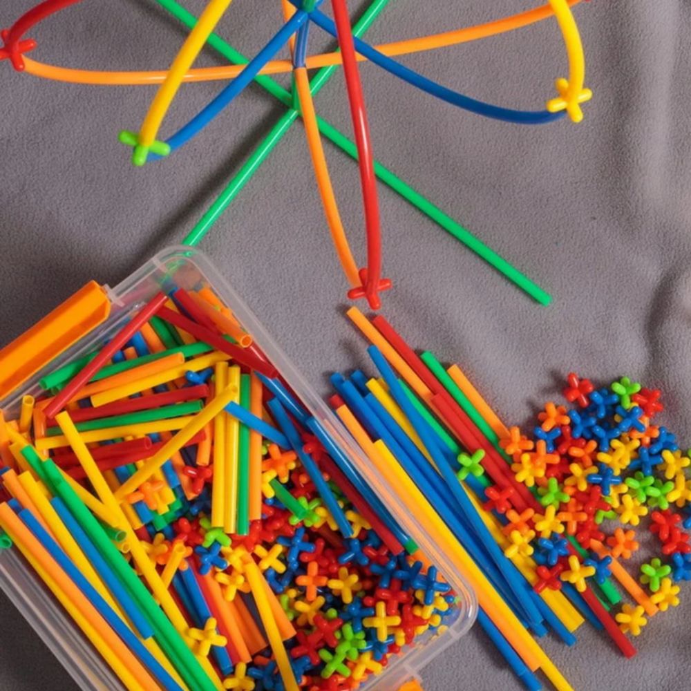 WOOPIE Building Blocks Colorful Straws 800 pcs. 
