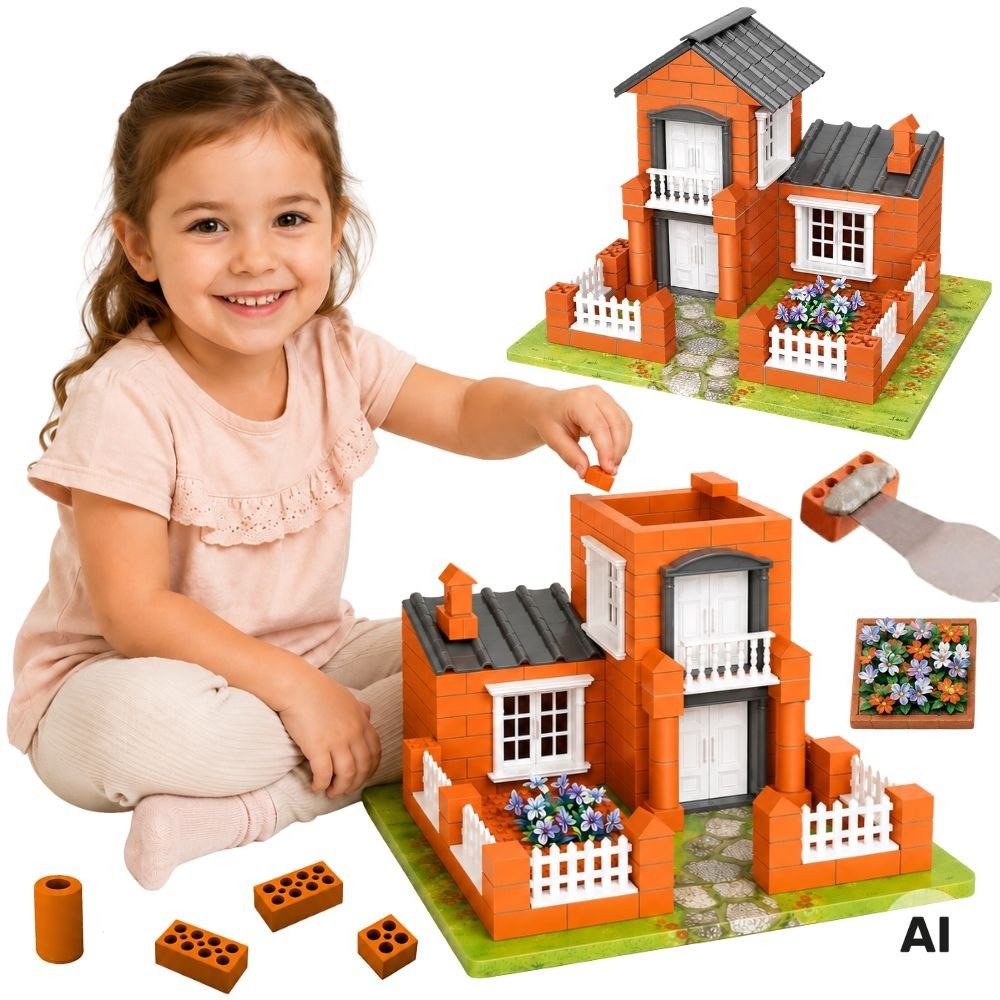 WOOPIE Brick Villa DIY Construction Kit 458 Pieces House for Kids 3+ 