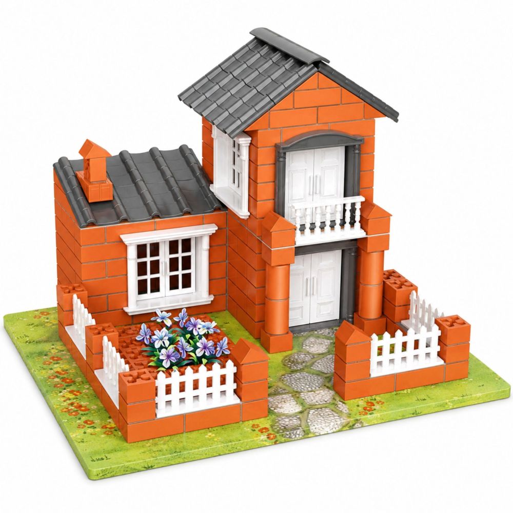 WOOPIE Brick Villa DIY Construction Kit 458 Pieces House for Kids 3+ 