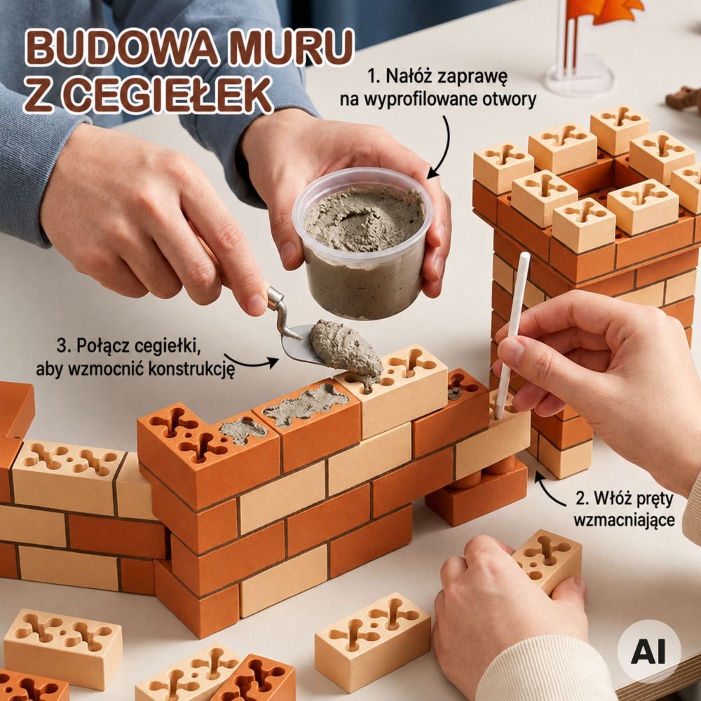 WOOPIE DIY Brick Castle Construction Kit 273 pcs. Building Bricks 