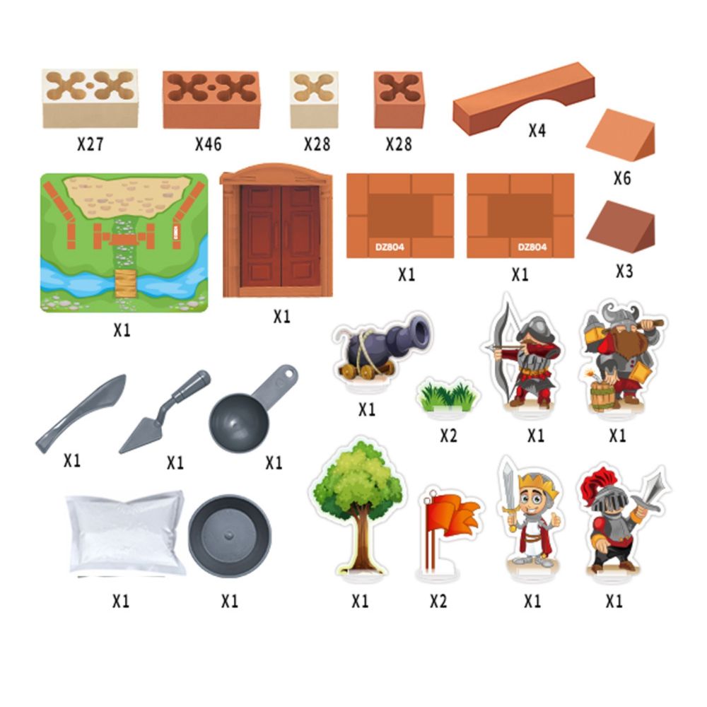 WOOPIE DIY Brick Castle Construction Kit 273 pcs. Building Bricks 