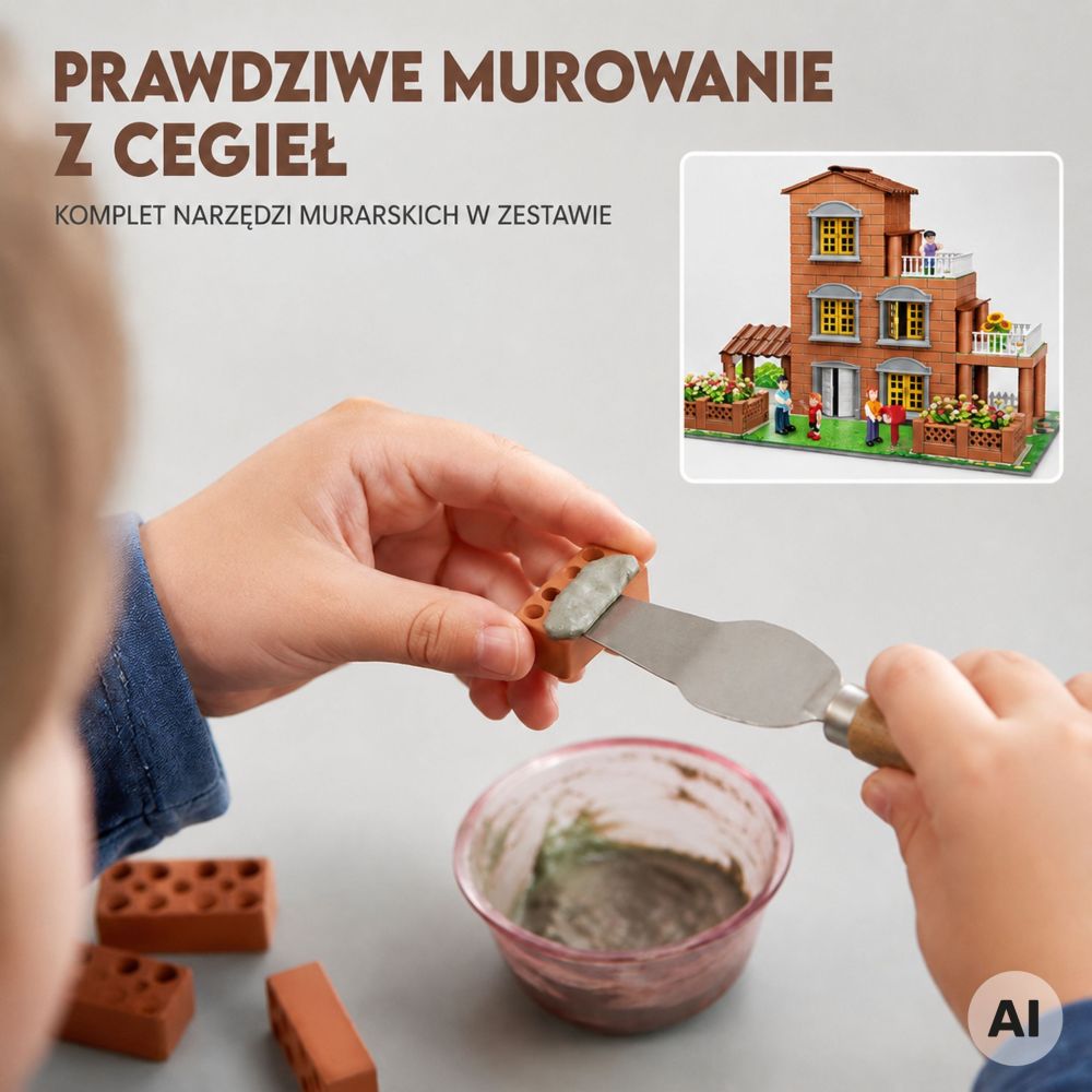 WOOPIE Brick Villa Construction Set 454 pcs Little Architect 