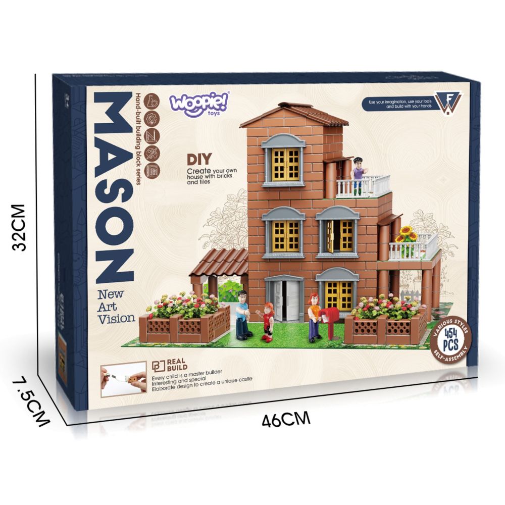 Konstruktorius WOOPIE Vila, Mažasis architektas 454 vnt