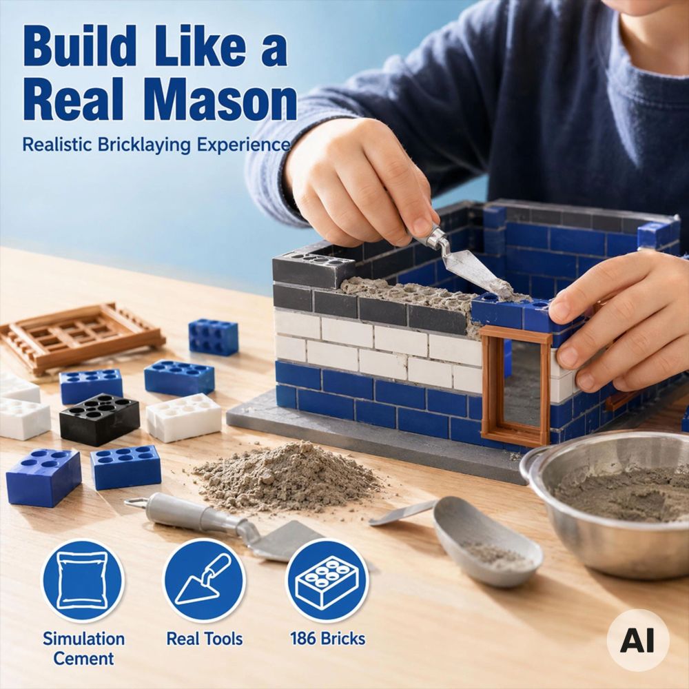 WOOPIE DIY Police Station Brick Building Kit 186 pcs. 