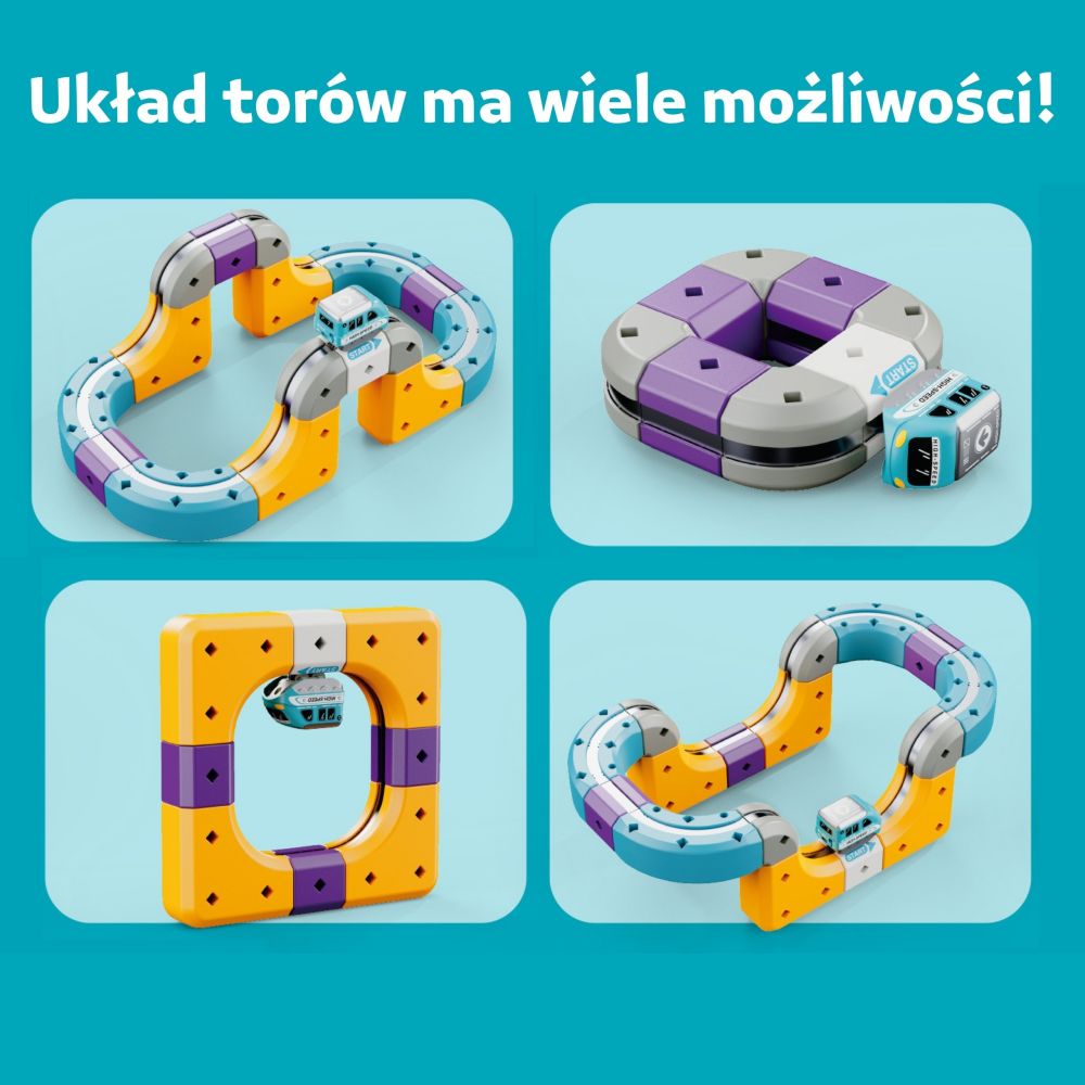 WOOPIE Magnetic Track Construction Set with Attraction Effect 39 pcs. 