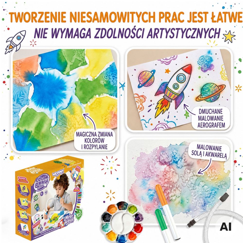 WOOPIE Creative Painting and Crafting Set 3 in 1 42 pcs. 