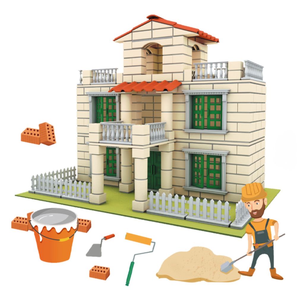 WOOPIE DIY Brick Villa Construction Kit 352 pcs for Kids 