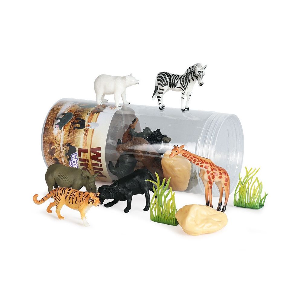 WOOPIE Wild Animals Figures Set 16 pcs. 