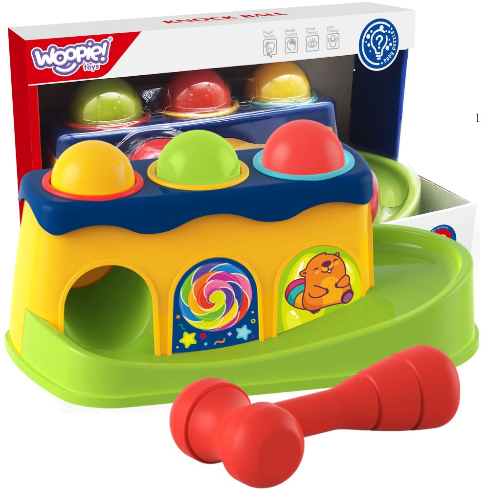 Spalvingas Montessori plaktukas WOOPIE BABY