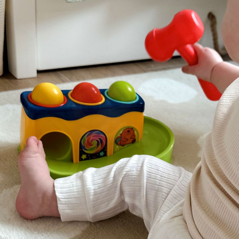 Spalvingas Montessori plaktukas WOOPIE BABY