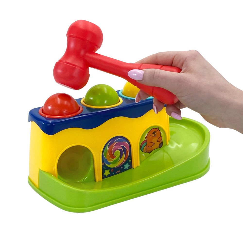 WOOPIE BABY Colorful Montessori Hammer Punch 