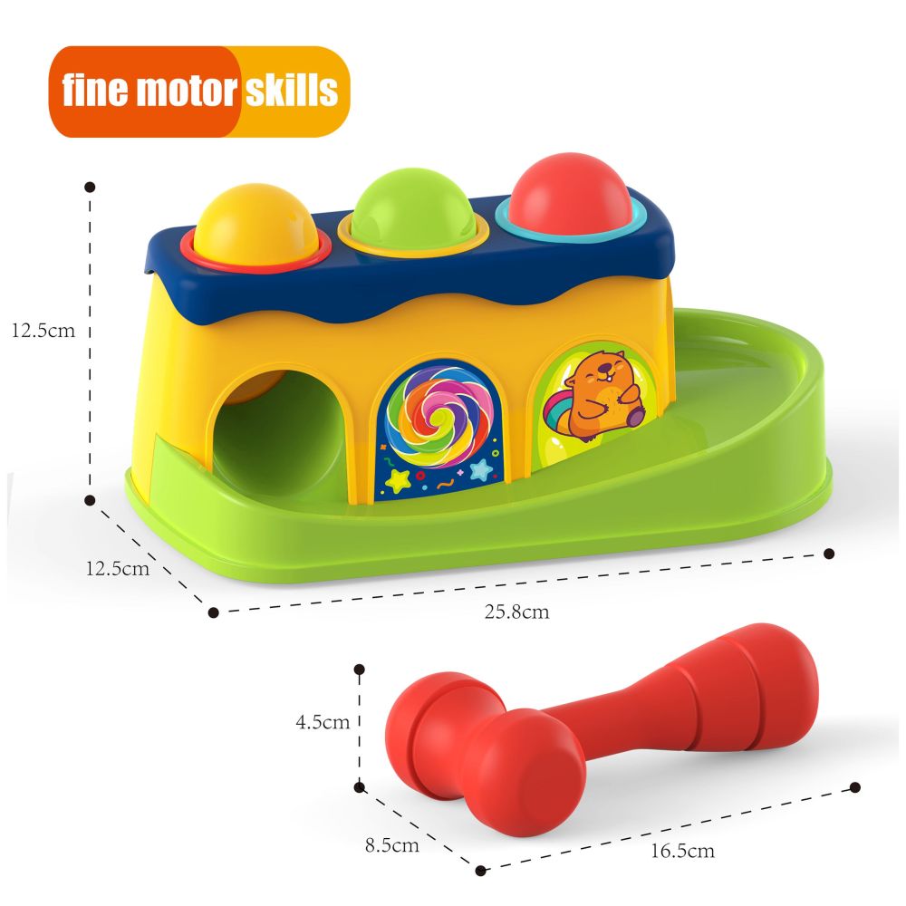 Spalvingas Montessori plaktukas WOOPIE BABY