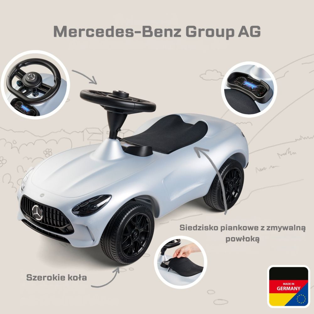Mercedes AMG GT BIG Bobby Car Ride-on Car Pusher for Children 