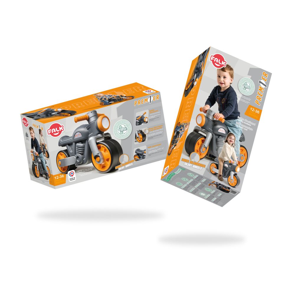 FALK Quiet Wheels Motor Prem1er Retro Black 12m+ 