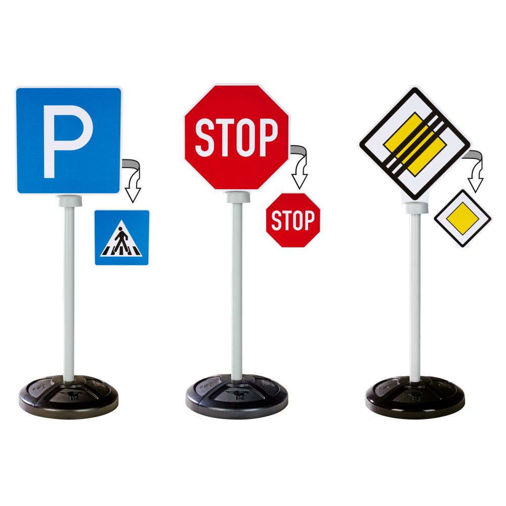 BIG Set of Road Signs, Educational Posts, Ride-on Accessories 