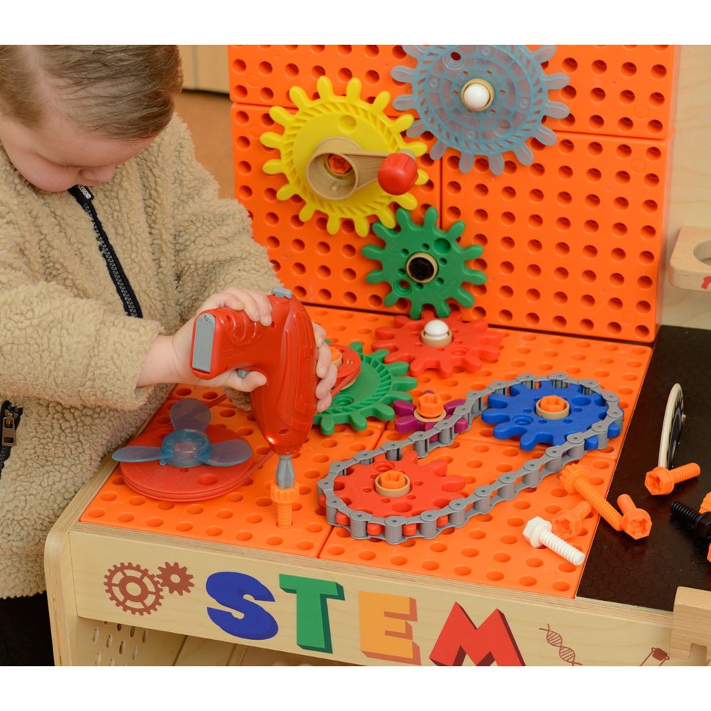 Darbo stalo priedų rinkinys MASTERKIDZ STEM , 111 vnt