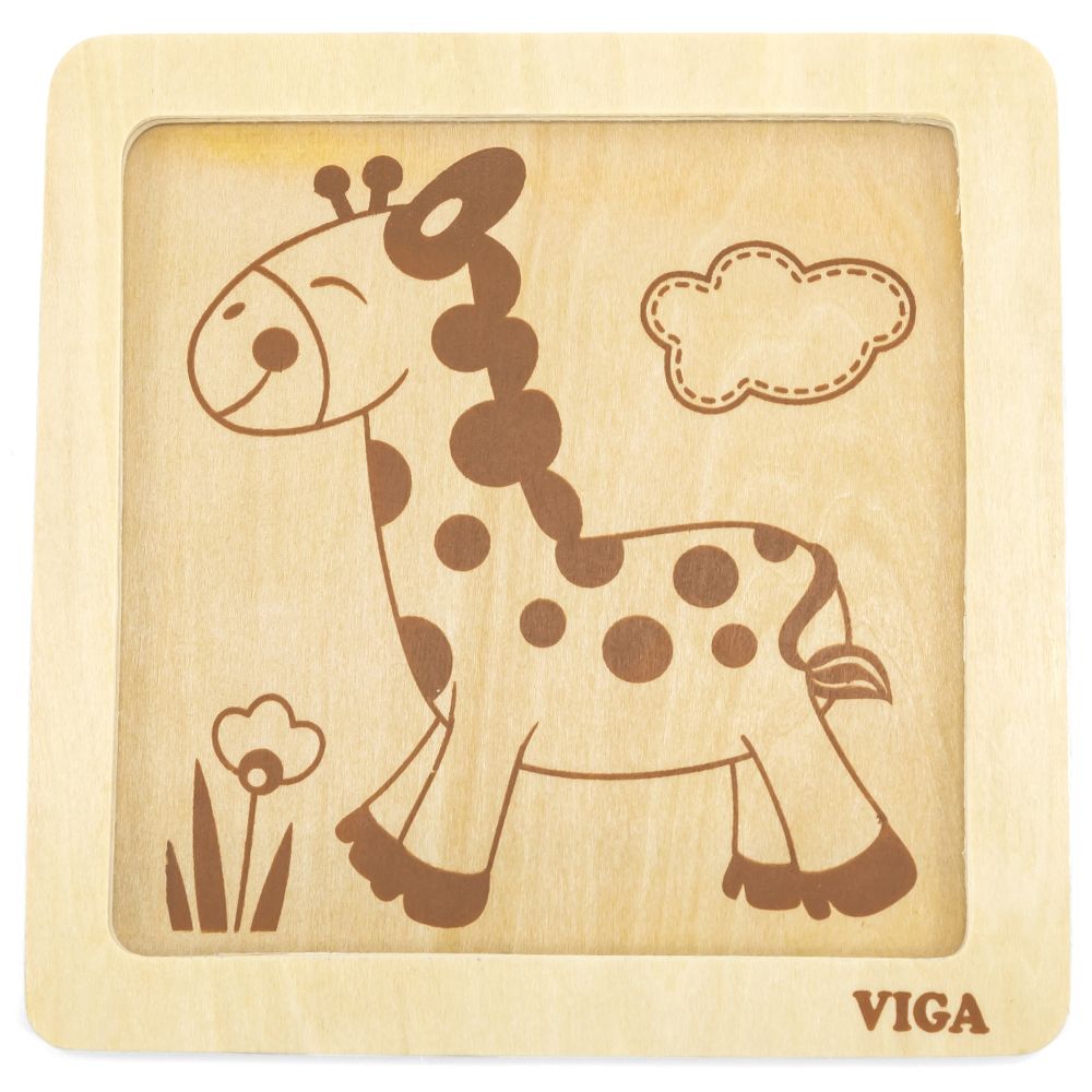 VIGA Handy Wooden Giraffe Puzzle 