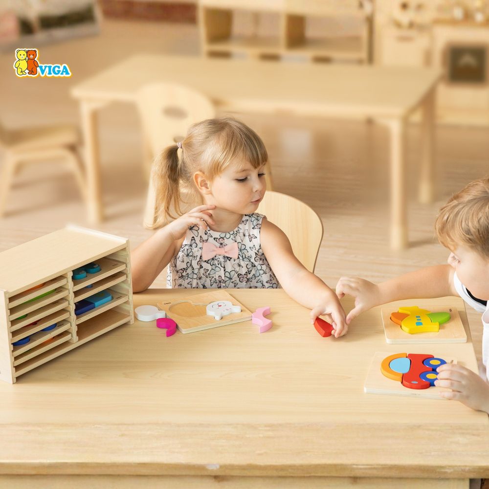 VIGA Wooden Puzzle 12 Boards 