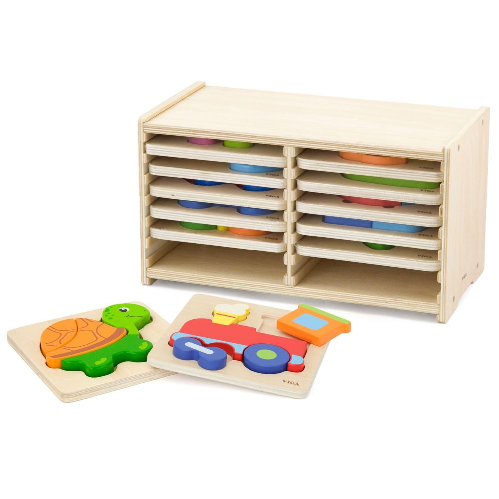 VIGA Wooden Puzzle 12 Boards 