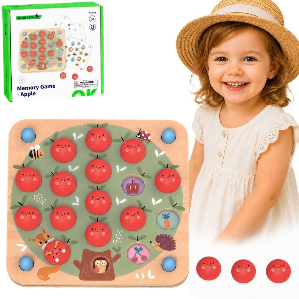 TOOKY TOY Memory Apple Memory Game 