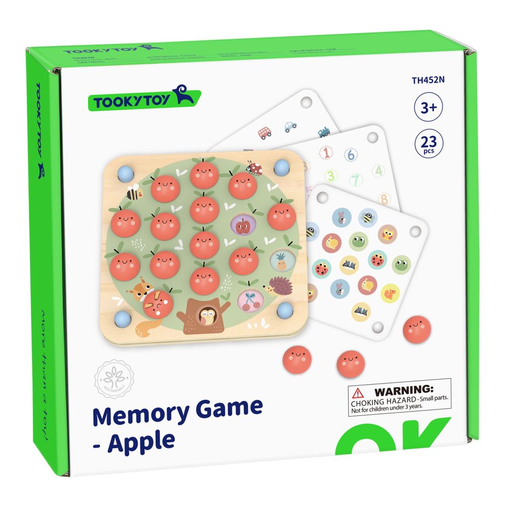TOOKY TOY Memory Apple Memory Game 