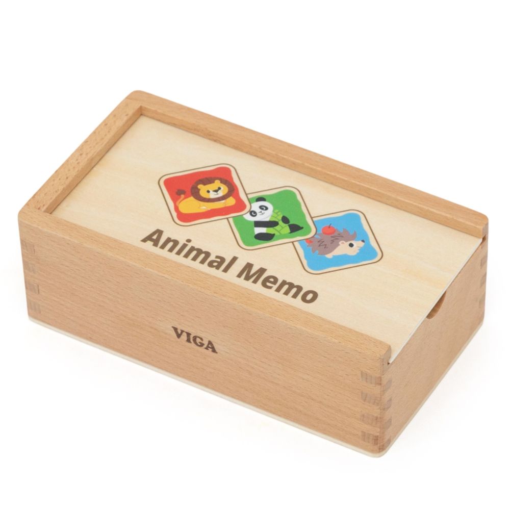 Medinis atminties žaidimas Viga Memo Animals, nuo 3 metų