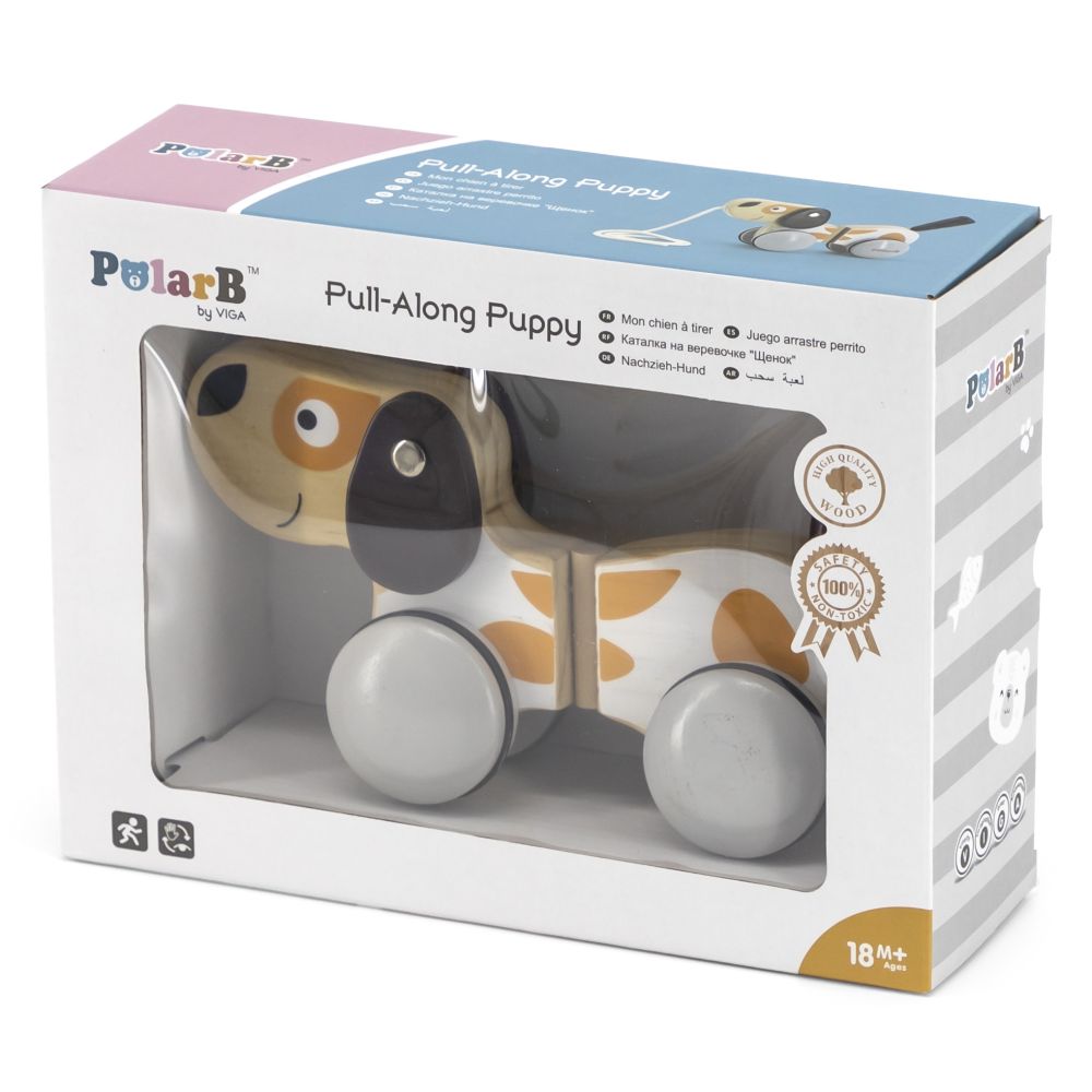 VIGA PolarB Wooden Pulling Dog 
