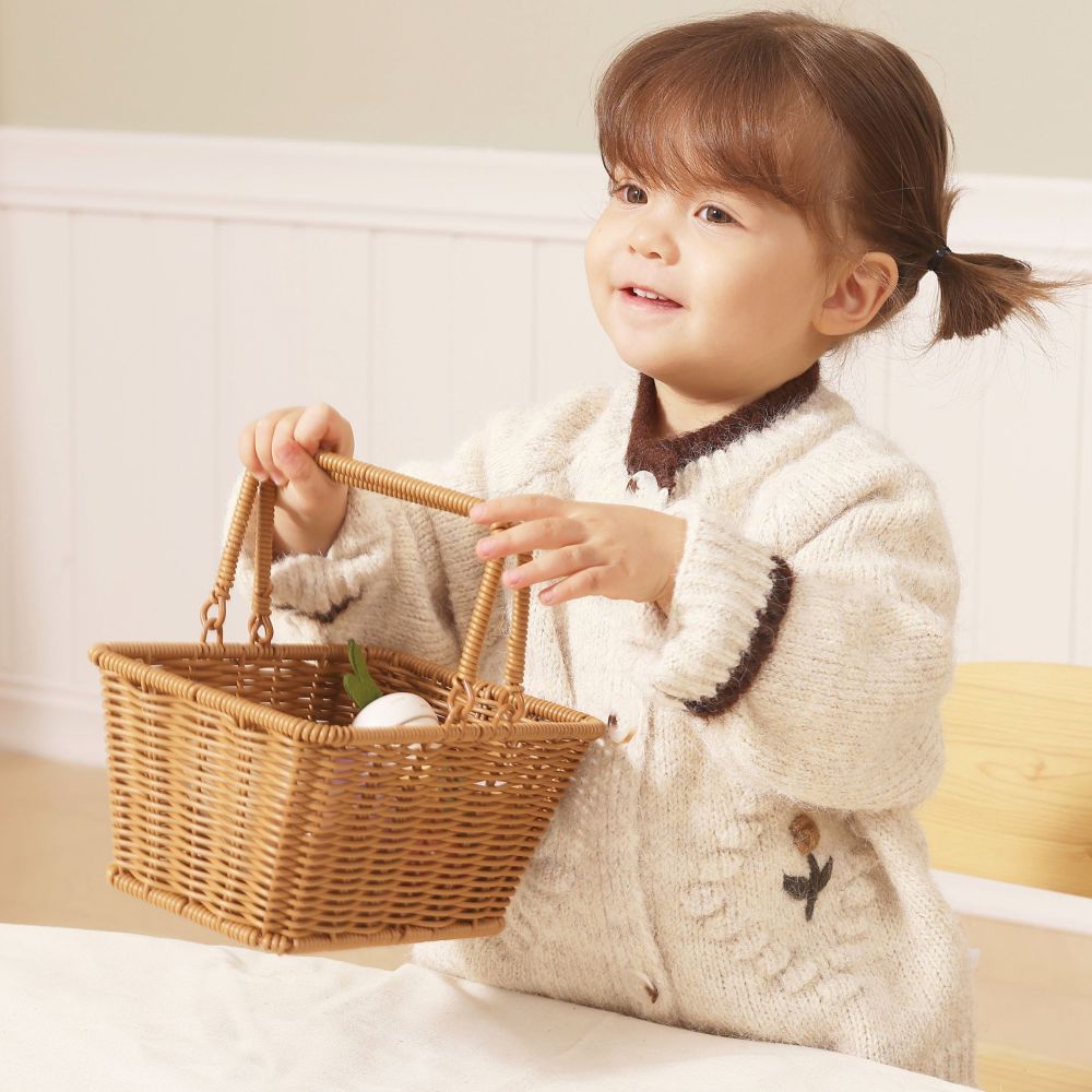 VIGA PolarB Wooden Food Chopping Fruit Vegetable Kitchen Basket 