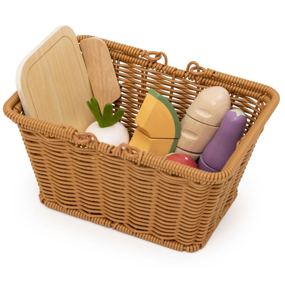 VIGA PolarB Wooden Food Chopping Fruit Vegetable Kitchen Basket 