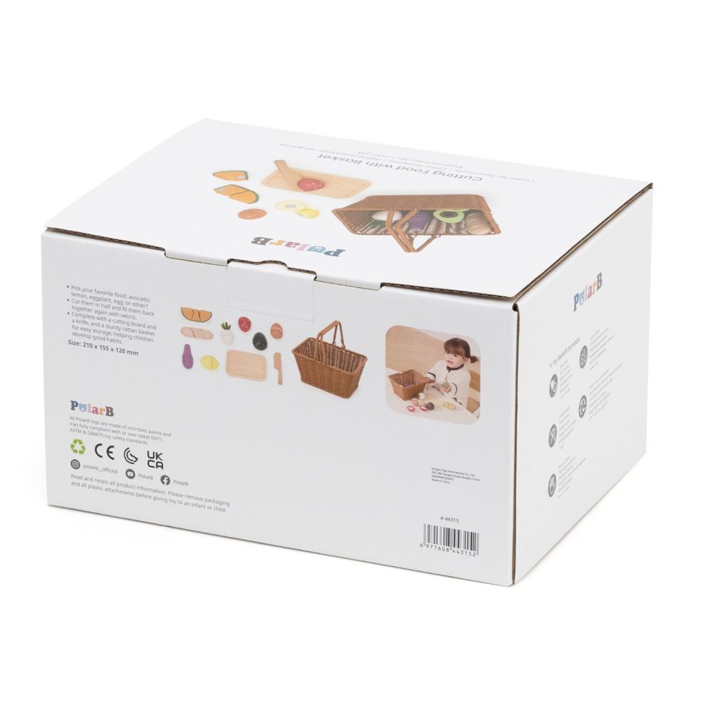 VIGA PolarB Wooden Food Chopping Fruit Vegetable Kitchen Basket 