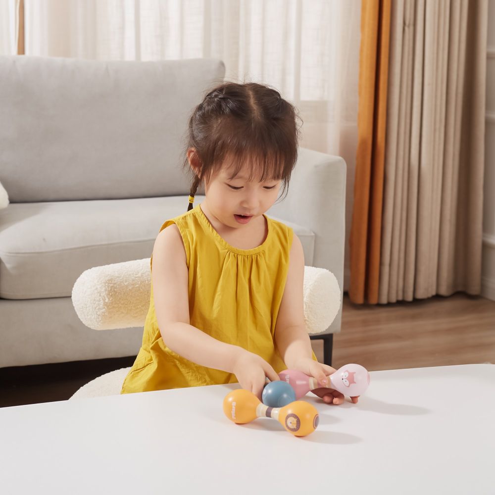 Muzikinis žaislas VIGA Double Maracas Lion PolarB