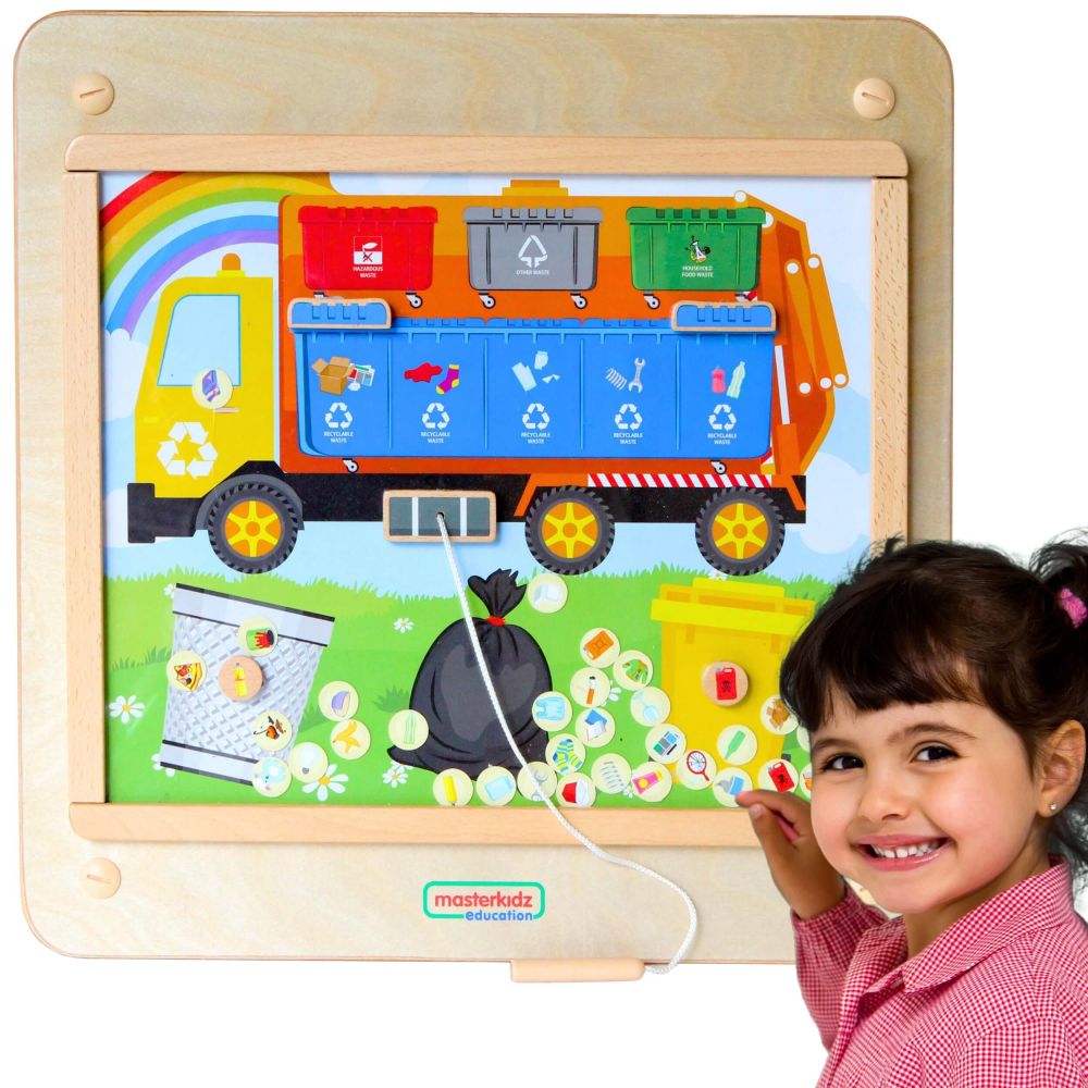 Atliekų rūšiavimo mokomoji lenta MASTERKIDZ Montessori