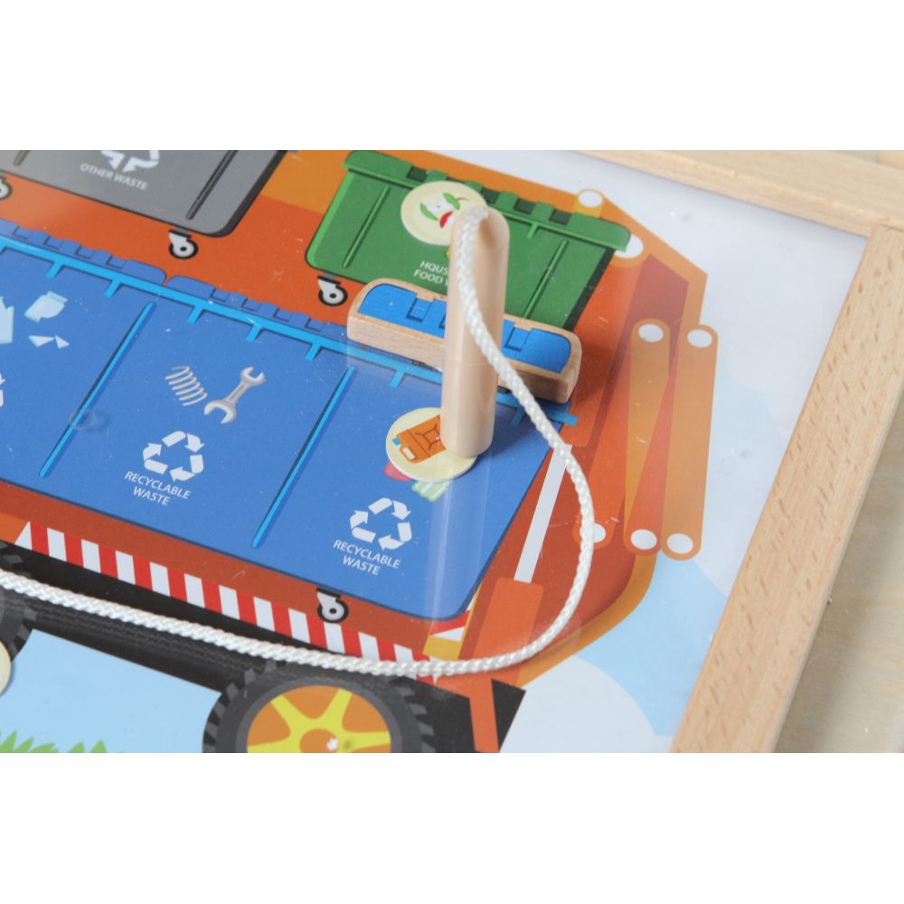 MASTERKIDZ Montessori Waste Sorting Educational Board 