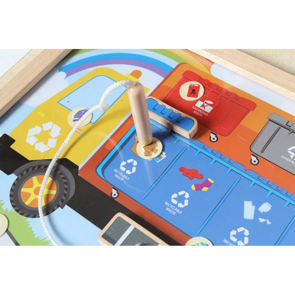MASTERKIDZ Montessori Waste Sorting Educational Board 