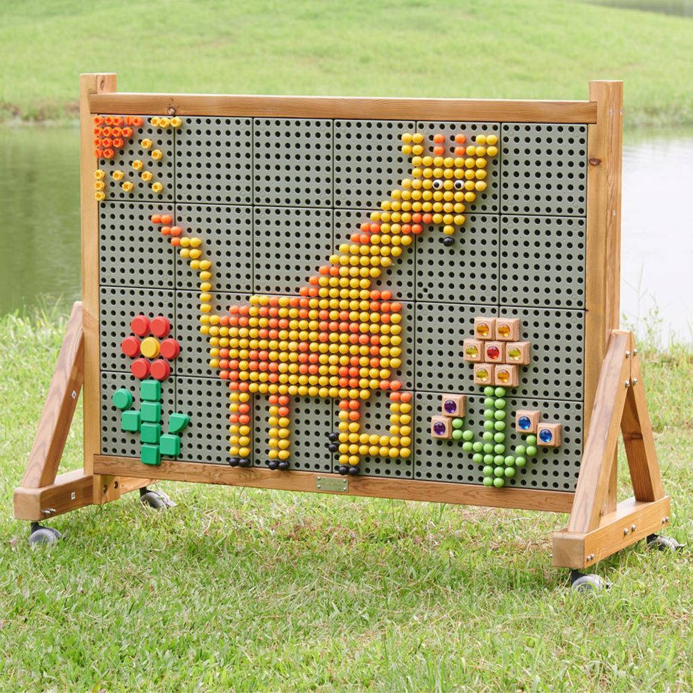 MASTERKIDZ Wooden Wall Board XXL Scientific Creative STEM WALL Outdoor 