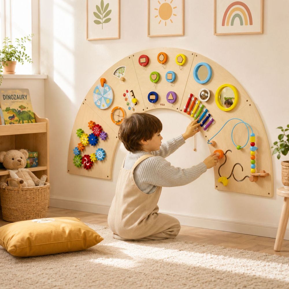 Arkos formos sieninė edukacinė lenta VIGA Montessori