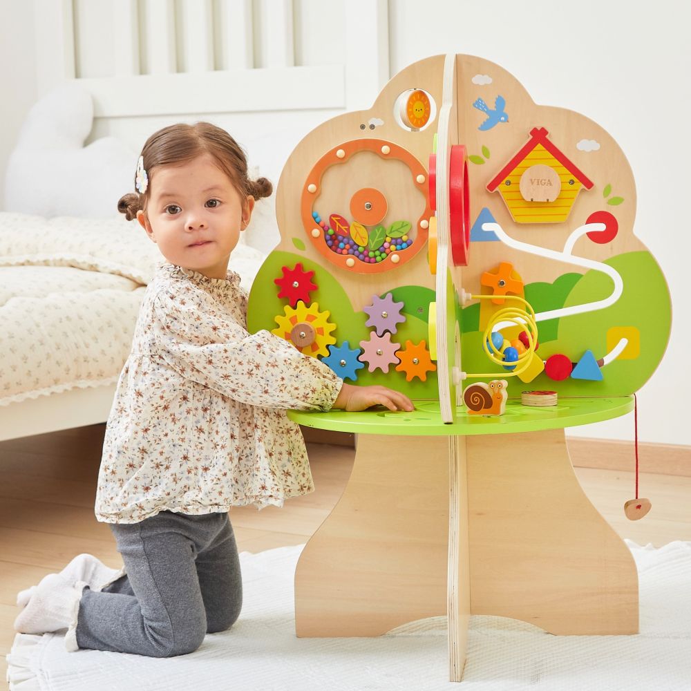 VIGA Wooden Activity Tree Music Educational Center 18m+ 