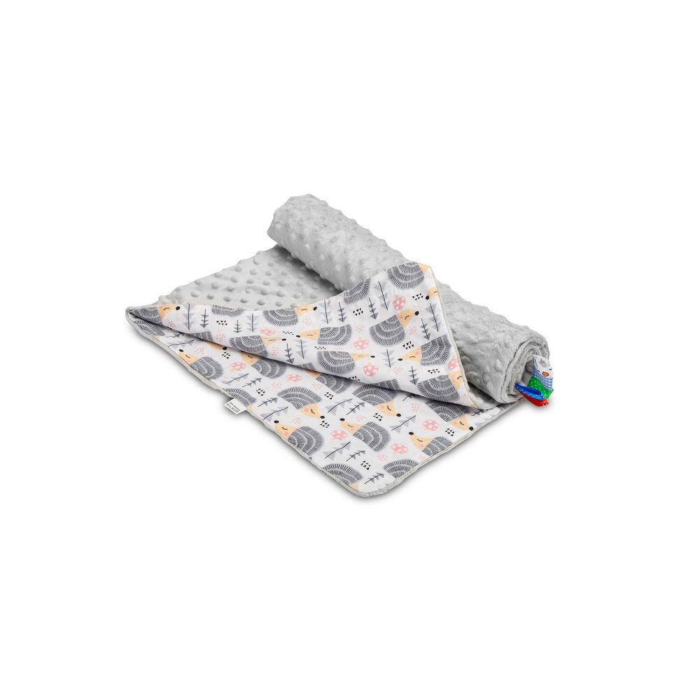 LEKKI KOCYK MINKY 75x100 JEŻYKI SZARY
