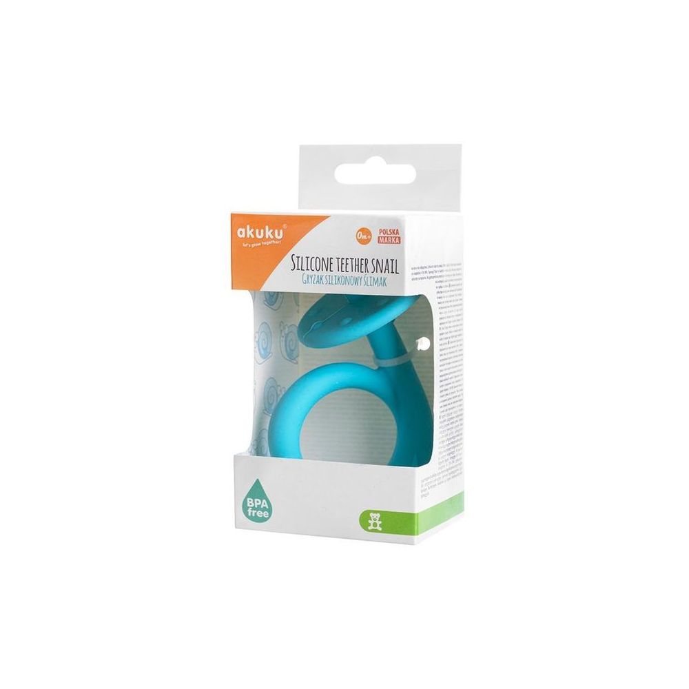 A0114 GRYZAK SILIKONOWY ŚLIMAK BLUE