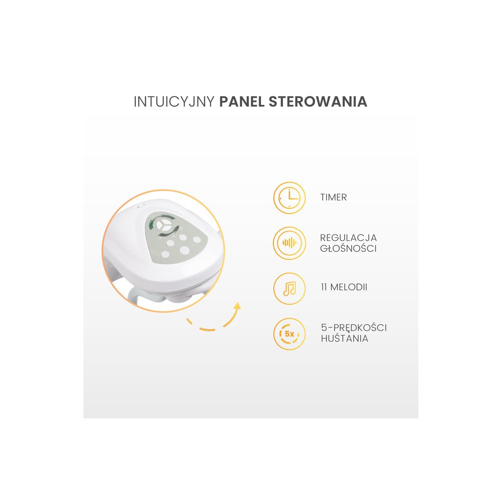 HUŚTAWKA ELEKTRYCZNA RAFFI BEIGE