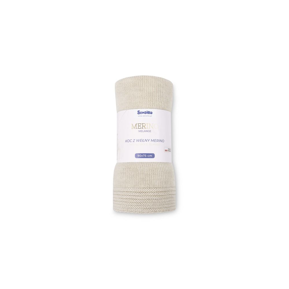 KOC MERINO MELANGE 90X75 LIGHT BEIGE