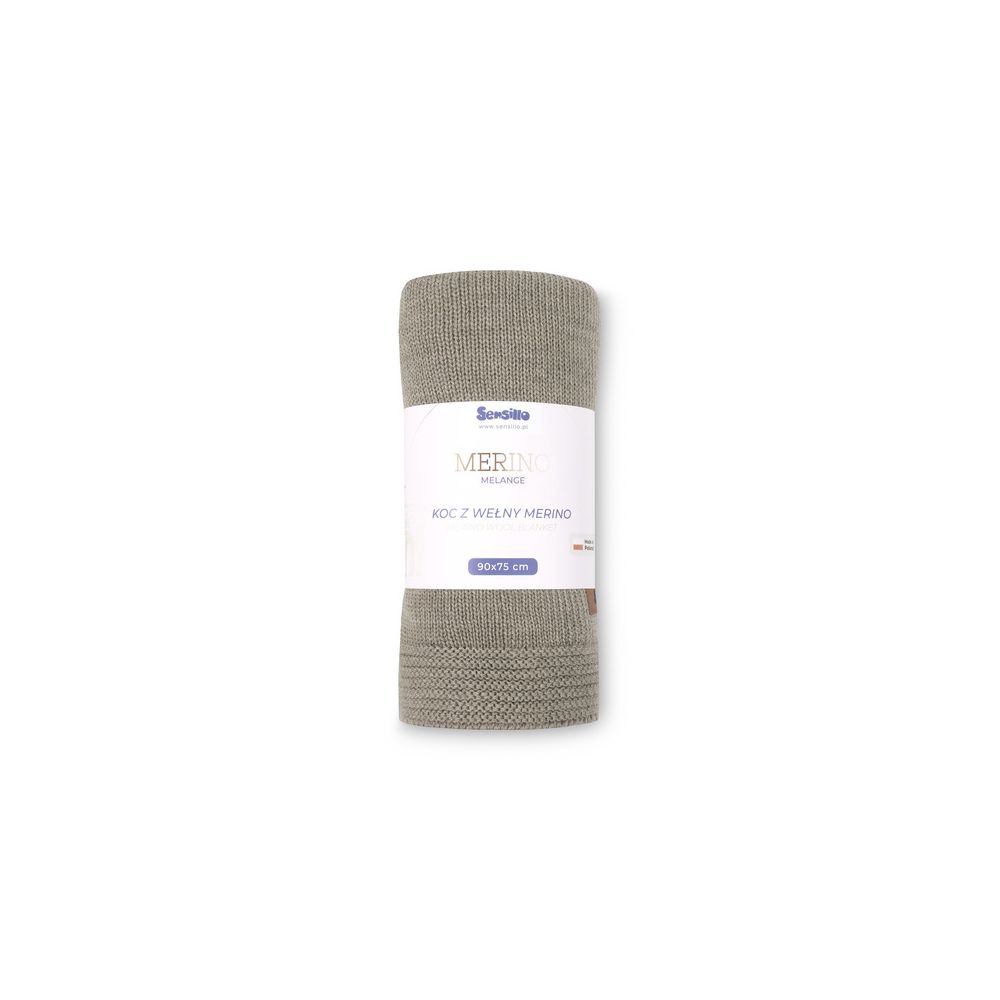 KOC MERINO MELANGE 90X75 DARK BEIGE