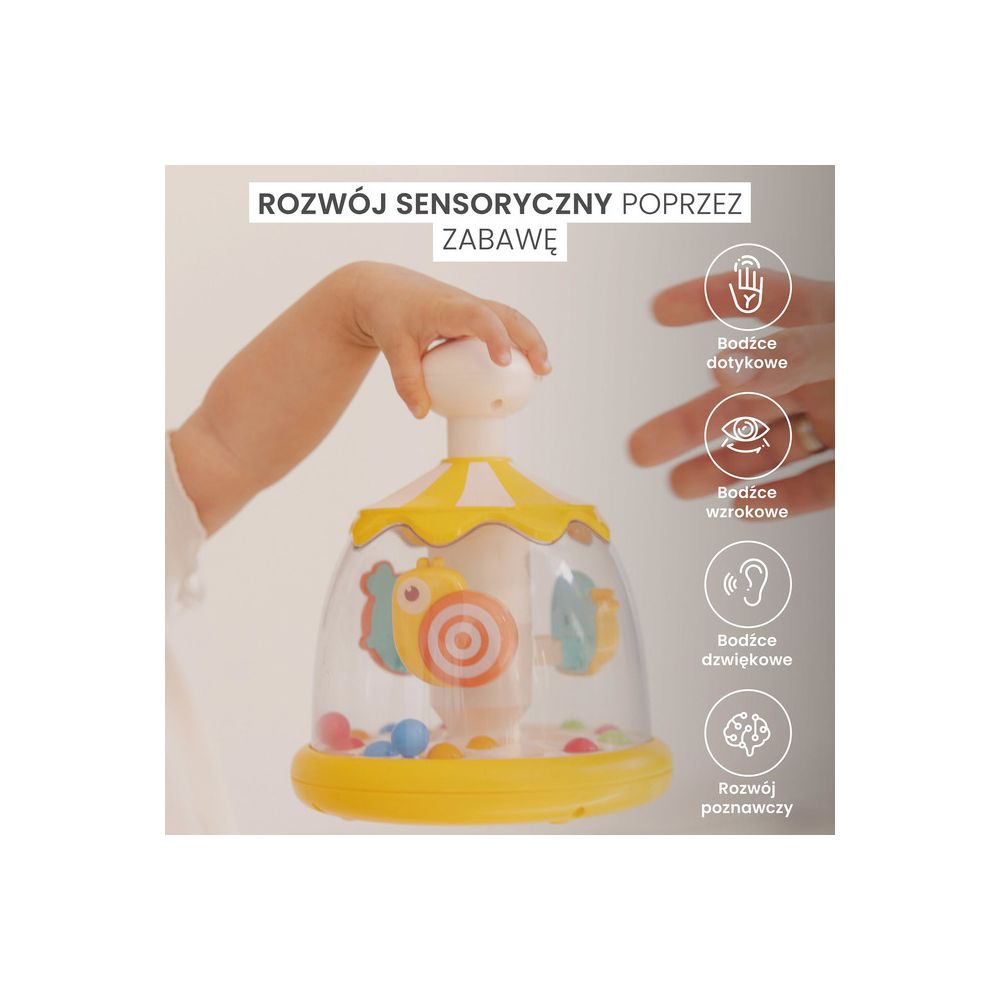 ZABAWKA EDUKACYJNA - BĄCZEK KUCYKI RED