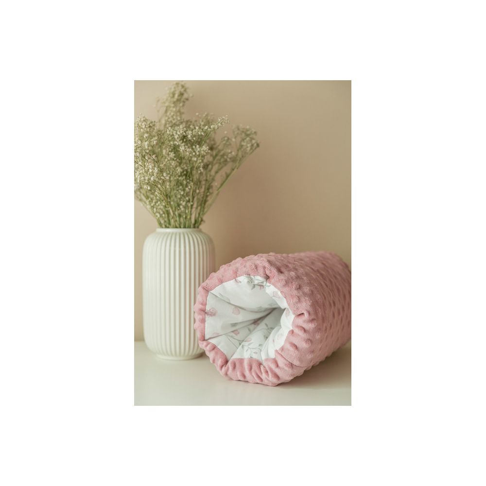 MUFKA DO KARMIENIA MINKY FLORI DUSTY PINK