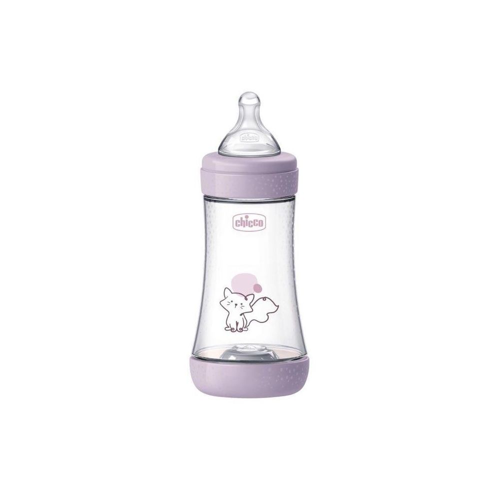 180974 BUTELKA PERFECT5 MEDIUM 240ML SMOCZEK SILIKONOWY GIRL
