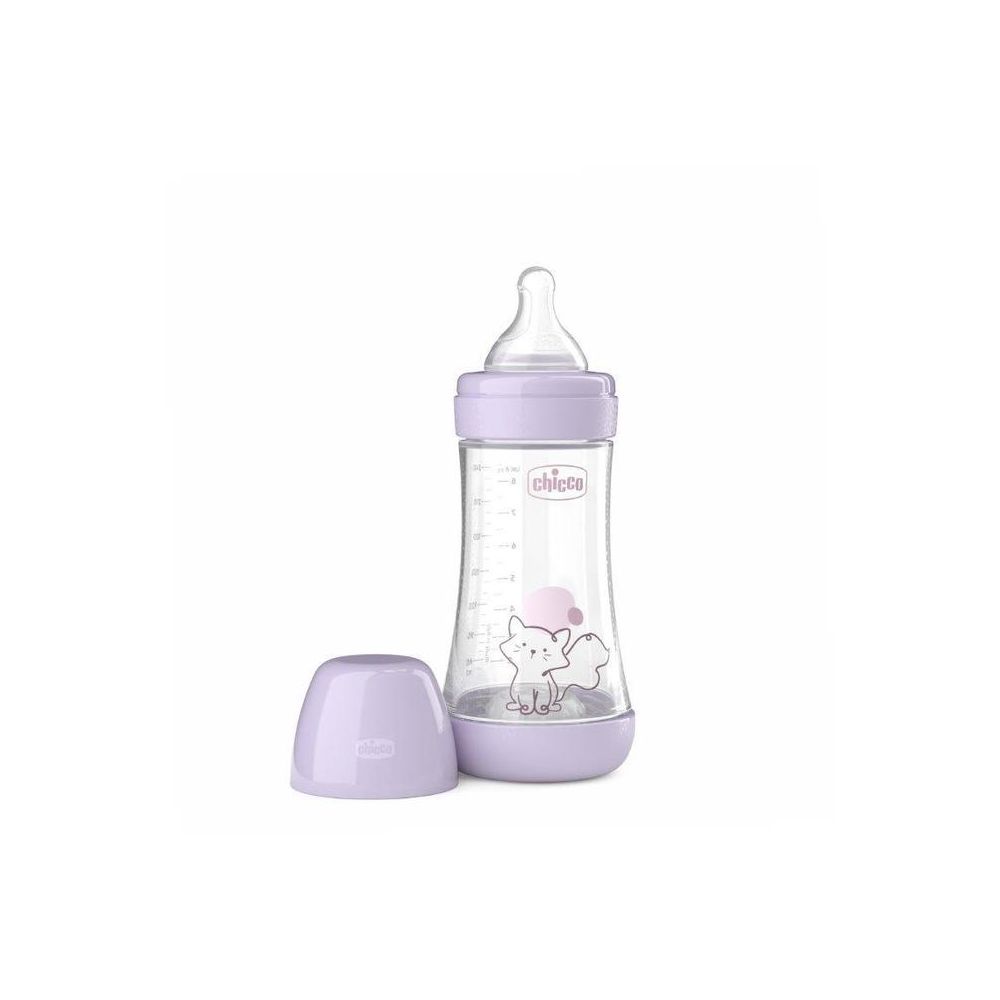 180974 BUTELKA PERFECT5 MEDIUM 240ML SMOCZEK SILIKONOWY GIRL