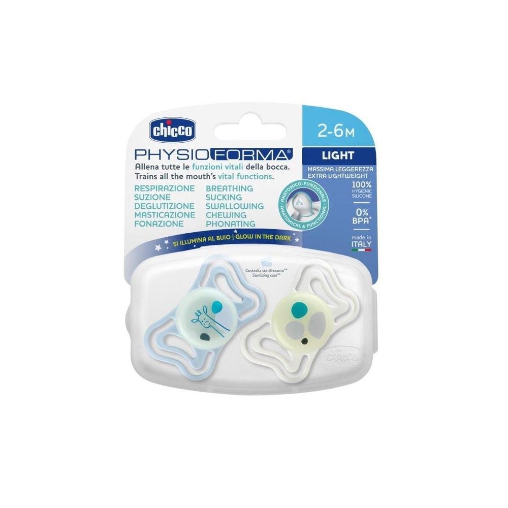 186013 SMOCZEK PHYSIOFORMA GLOW SIL. 2-6M 2SZT NIEBIESKI