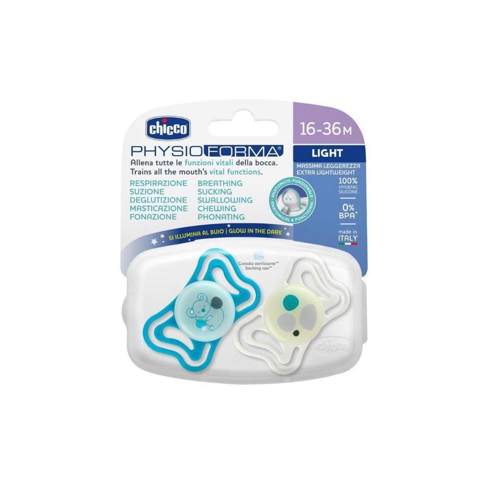 186075 SMOCZEK PHYSIOFORMA GLOW SIL. 16-36M 2SZT ZIELONY