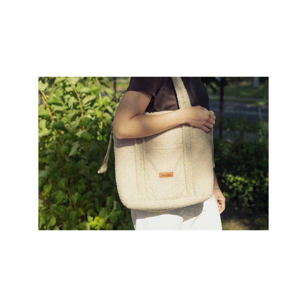 TORBA CLASSIC BOUCLE LIGHT BEIGE
